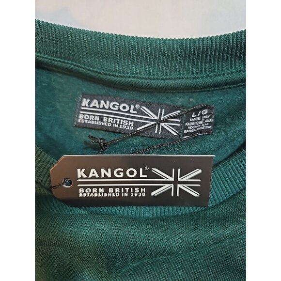 Kangol Men's Color Block Crewneck Pullover Sweatshirt Pockets Size L New - Picture 4 of 16